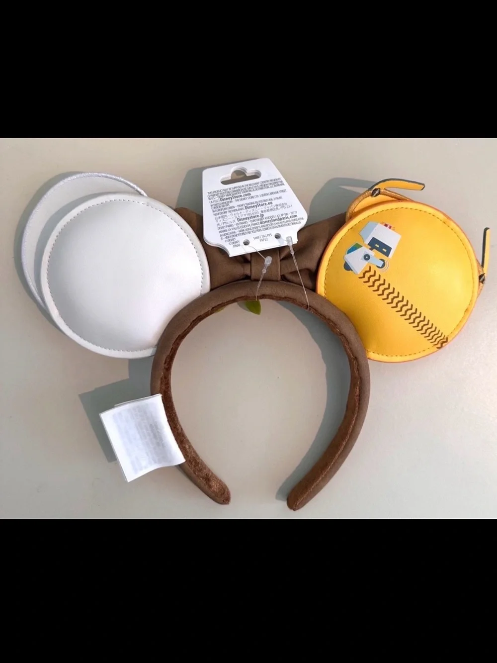 WALL-E and EVE Character Headband with Brown Bow